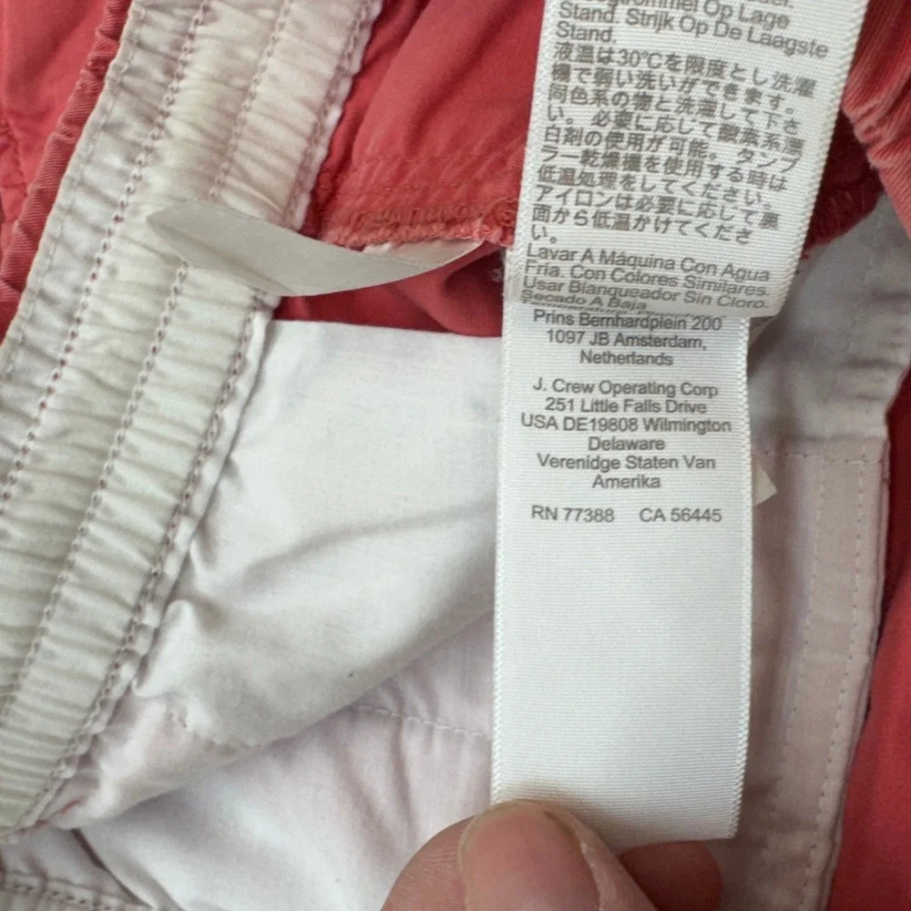 J Crew Shorts Mens Small Red Dock Stretch Preppy Summer Beach